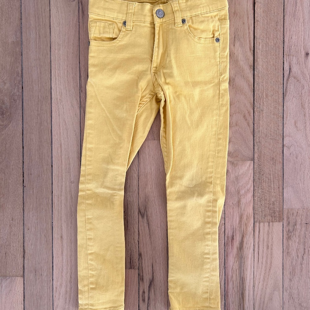Polarn O. Pyret Sweden Yellow Jeans Size 110 4-5 years